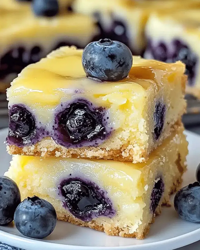 Easy Homemade Lemon Blueberry Bars Ready in 30 Minutes