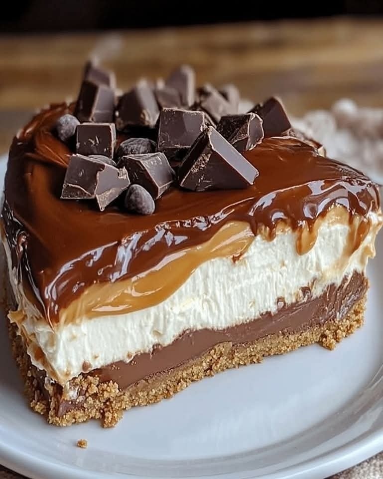 Homemade No-Bake Twix Cheesecake – Easy Dessert Ready in 30 Minutes