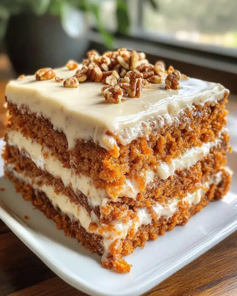 Best Honey Bun Carrot Cake with Cinnamon Cream Frosting