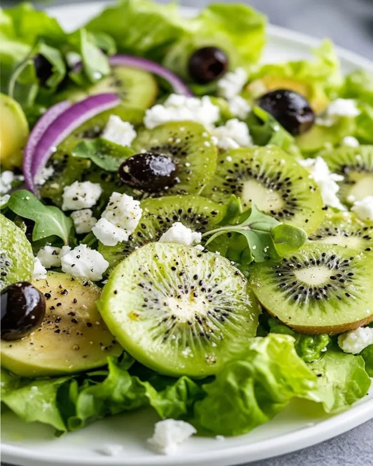 Easy Kiwi Avocado Feta Salad Ready in 5 Minutes