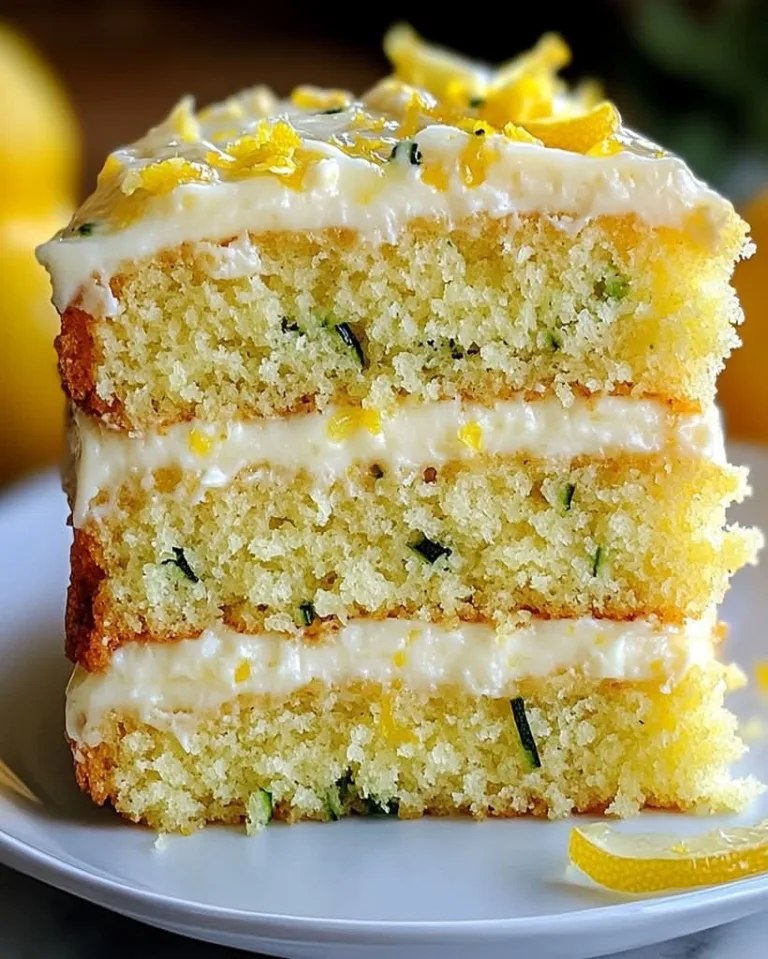 Easy Lemon Zucchini Cake with Cream Cheese Frosting