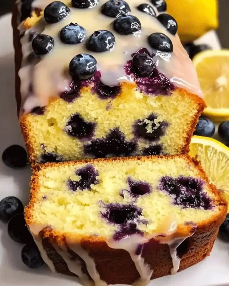 Easy Luscious Lemon Blueberry Pound Cake Recipe Ready in 30 Minutes