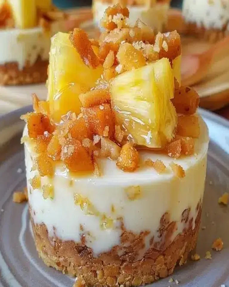 Best Pineapple Coconut Cheesecake Minis – No-Bake Delight