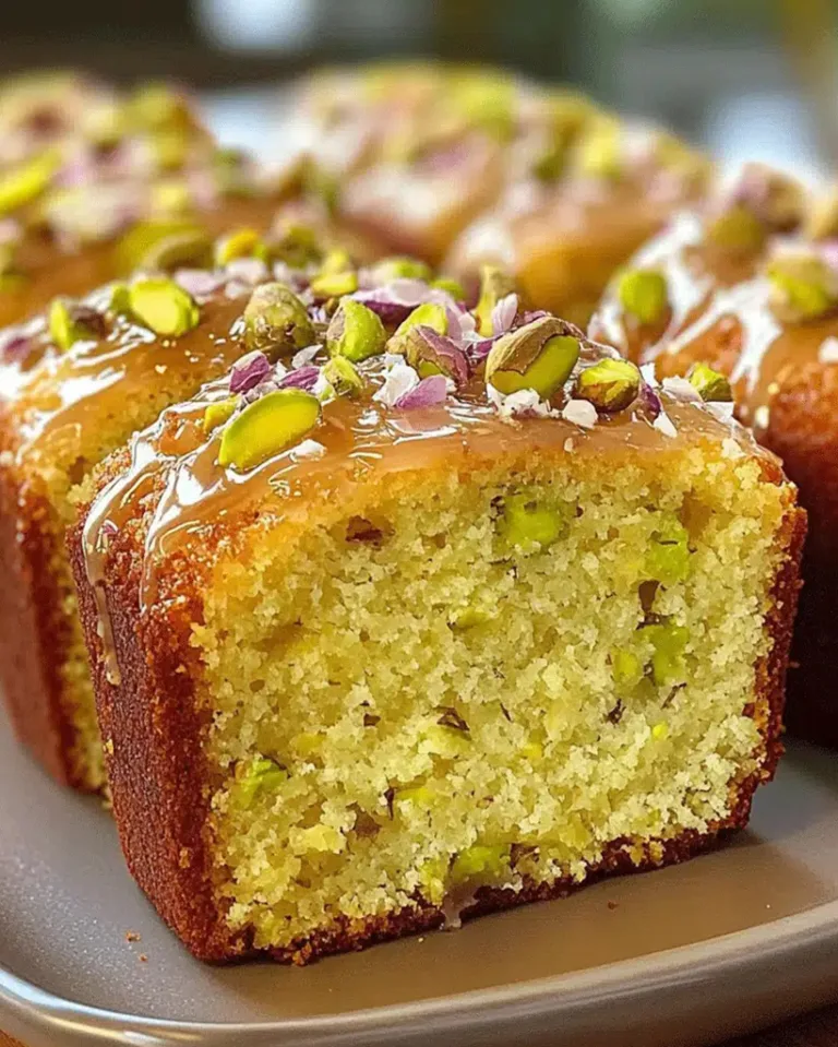Easy Rosewater Pistachio Cake ready in 30 minutes