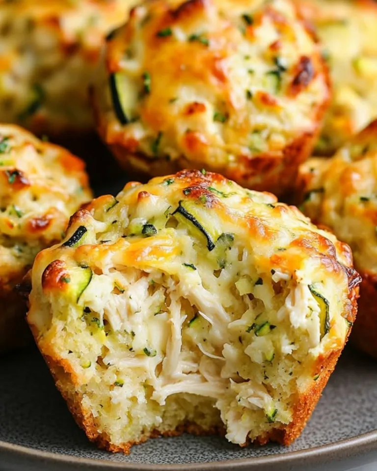 Easy Savory Chicken, Cheese & Zucchini Muffins Ready in 30 Minutes