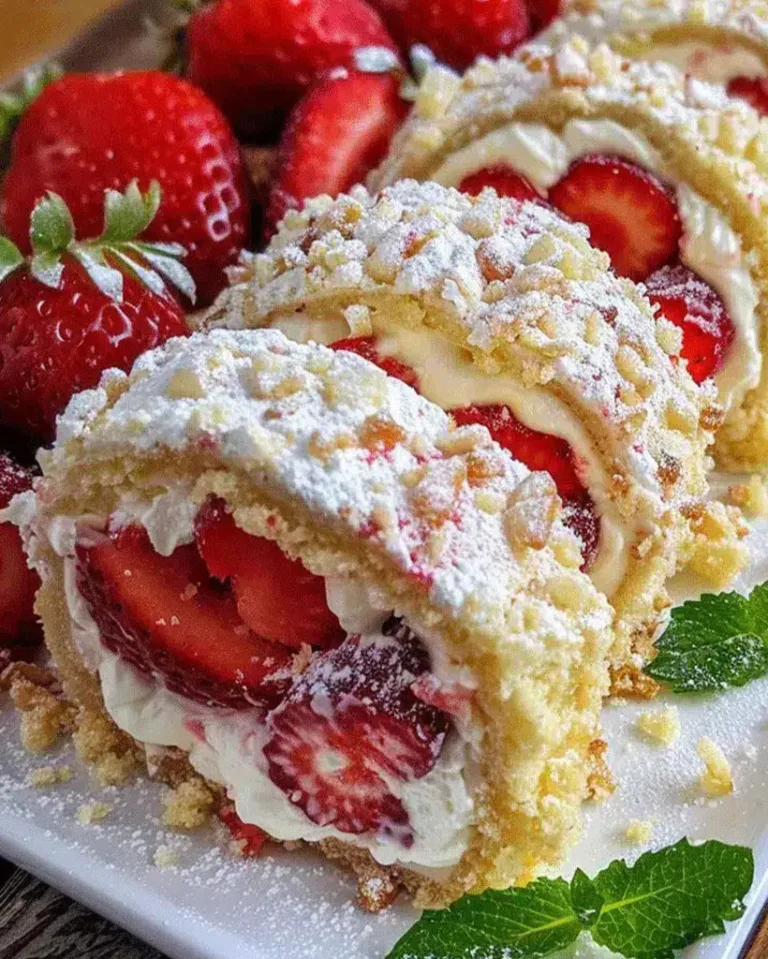 Best Strawberry Cream Roll Cake – Light and Fluffy Delight