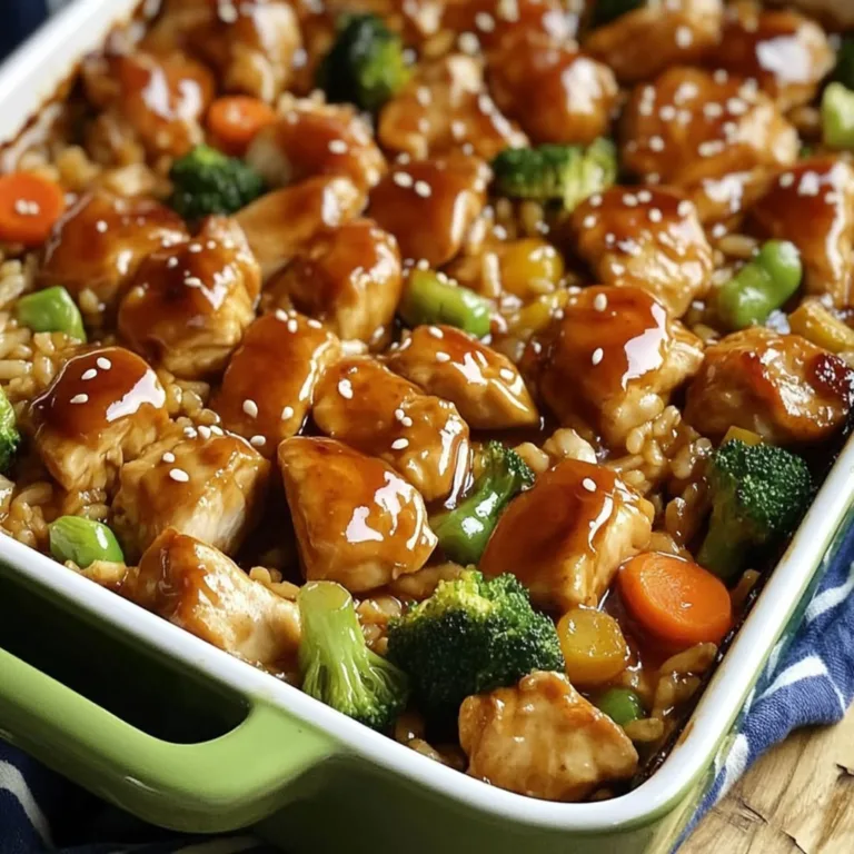 Easy Teriyaki Chicken Casserole Ready in 30 Minutes