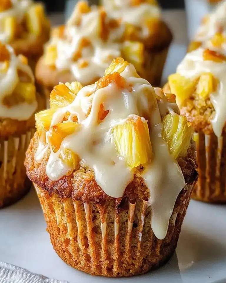Ultimate Tropical Pineapple Carrot Muffins with Cream Cheese Frosting