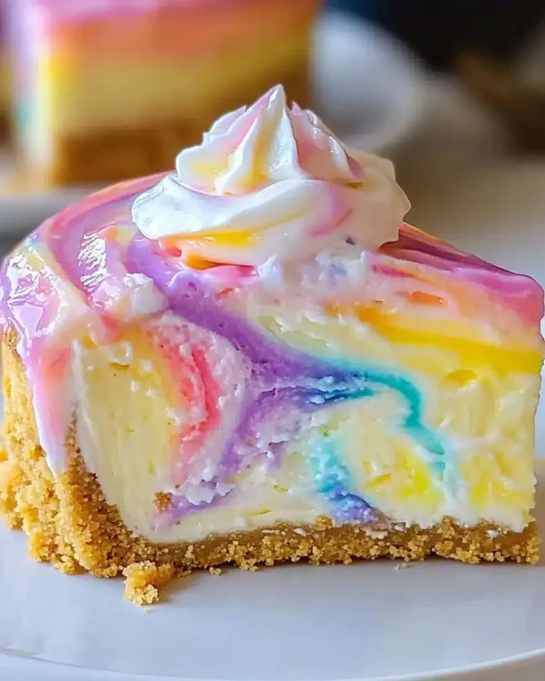 Easy Unicorn Swirl Cheesecake – No-Bake Delight