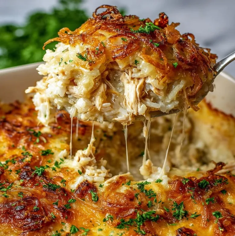 Easy Cheesy French Onion Chicken Casserole Ready in 30 Minutes