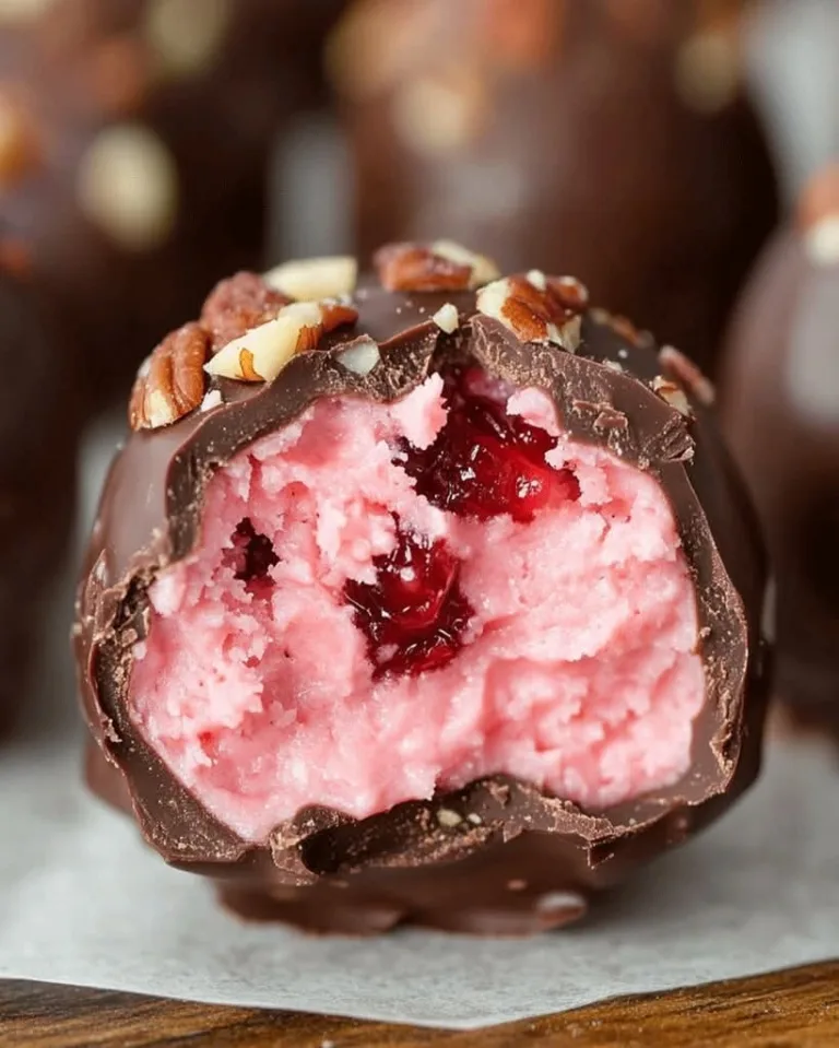 Ultimate Chocolate Maraschino Cherry Coconut Truffles – No-Bake