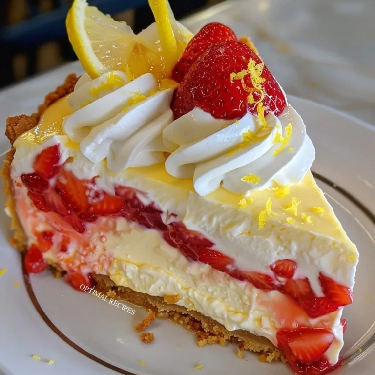 Ultimate Delectable Lemon Strawberry Cheesecake – No-Bake Treat