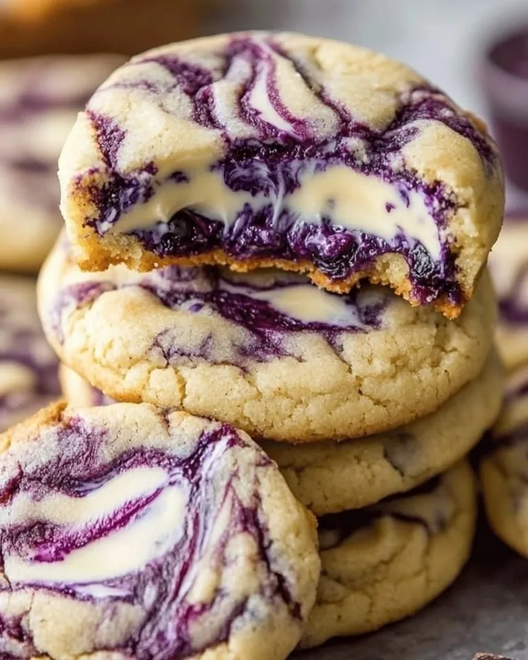 Easy Blueberry Cheesecake Swirl Cookies Ready in 30 Minutes