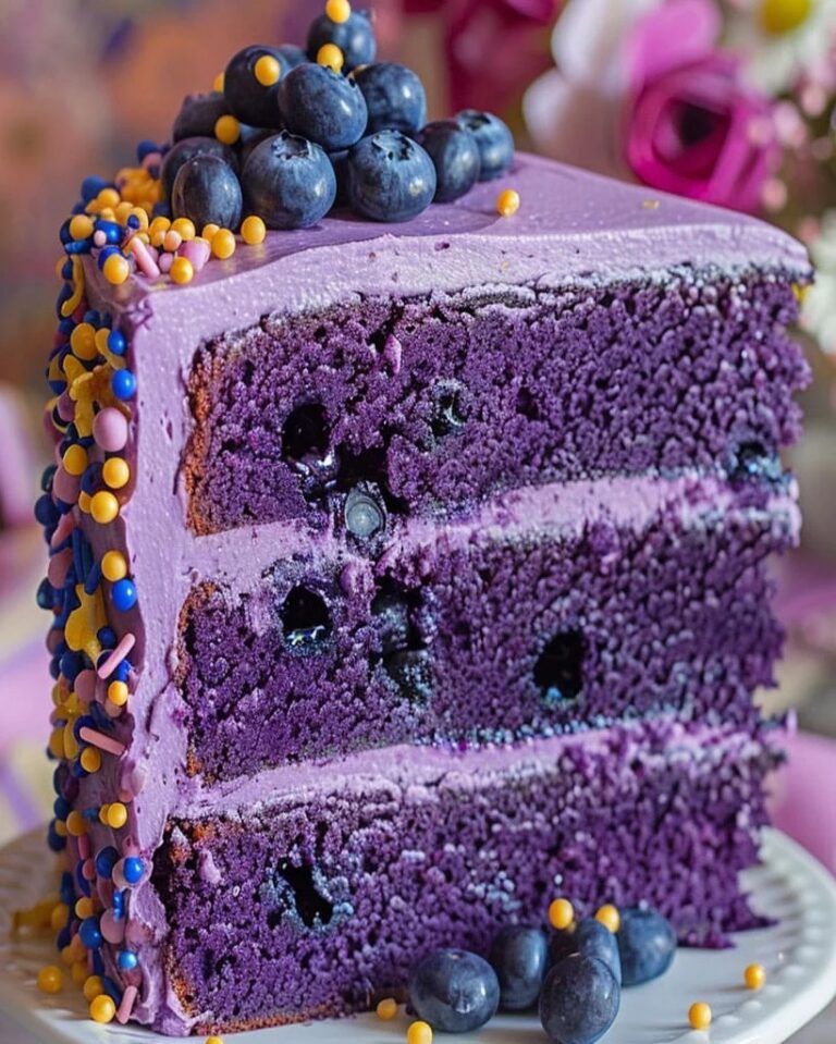 Easy Blueberry Velvet Cake – Ready in 30 Minutes