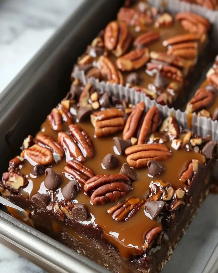 Easy Caramel Pecan Turtle Bars Ready in 30 Minutes