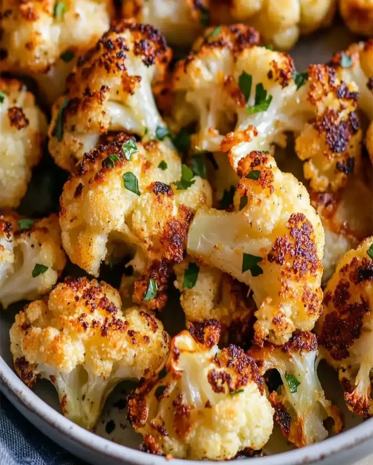 Easy Garlic Parmesan Roasted Cauliflower Ready in 30 Minutes