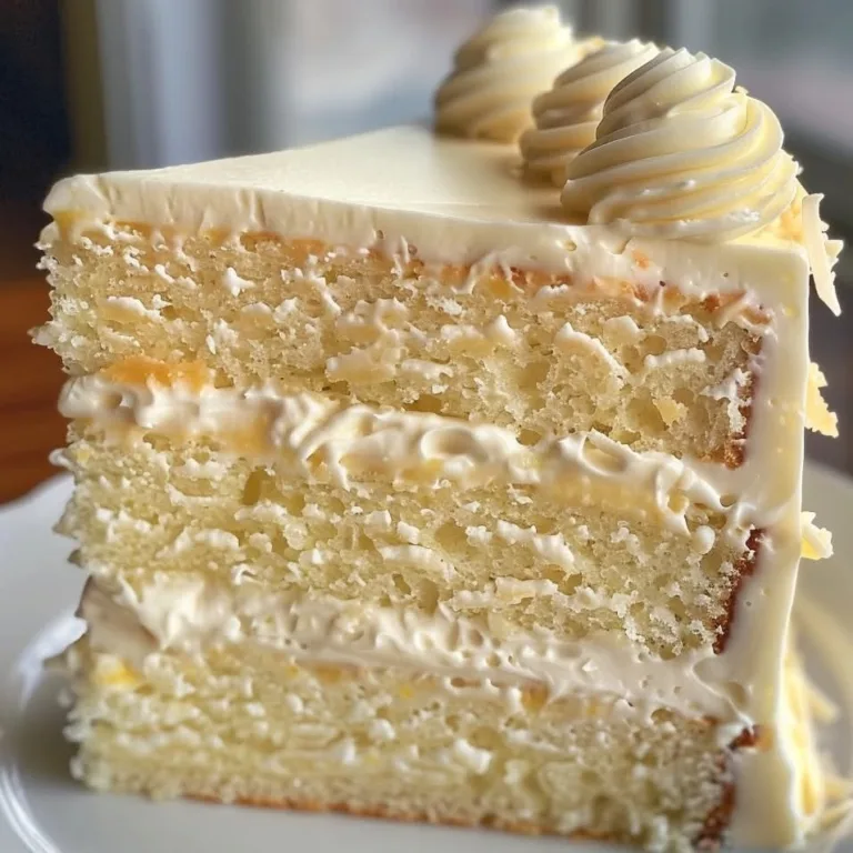 Ultimate Heavenly White Chocolate Cake with Pineapple Filling