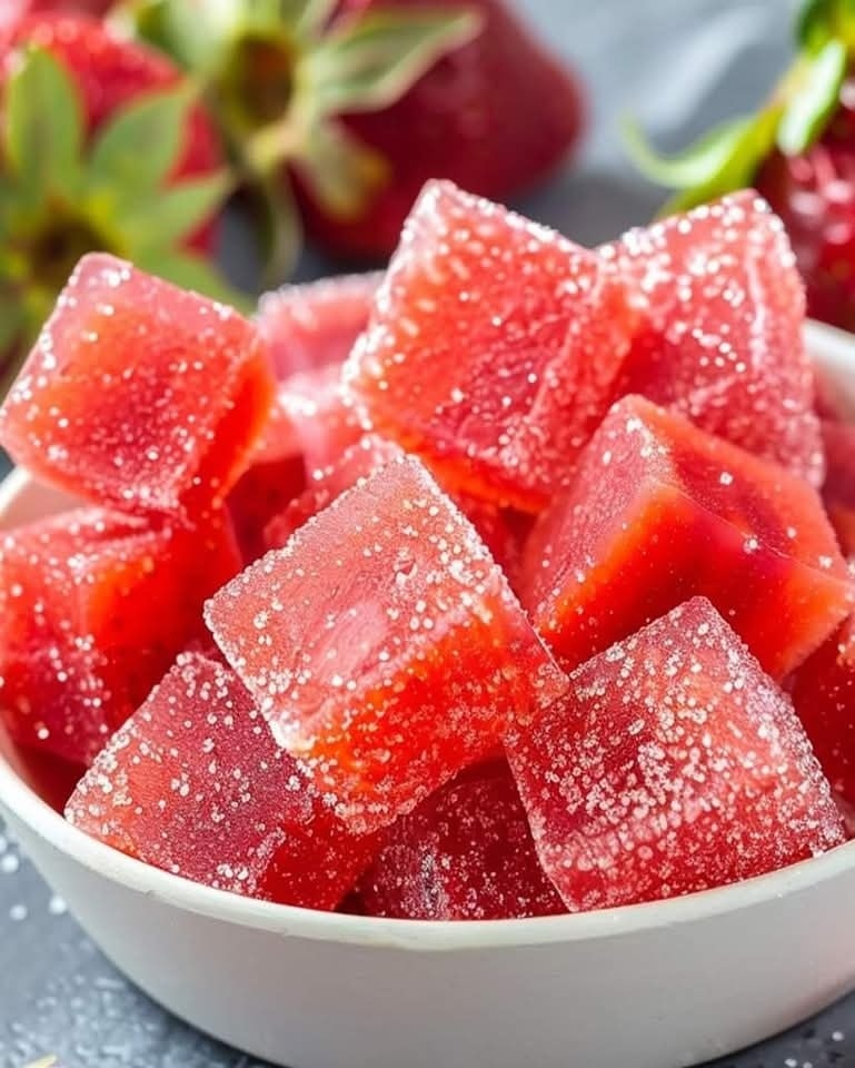 Easy Homemade Sour Strawberry Gummies – Ready in 30 Minutes