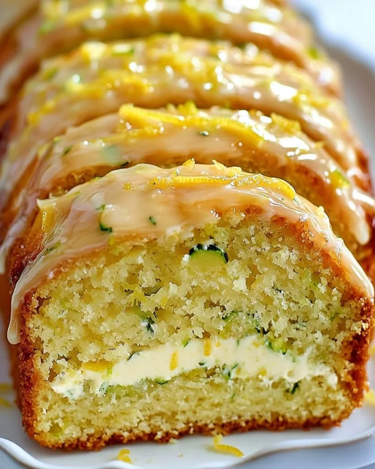 Best Lemon Zucchini Cake with Cream Cheese Filling