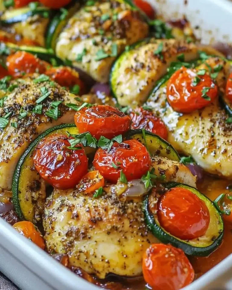 Easy Mediterranean Chicken Zucchini Bake Ready in 30 Minutes
