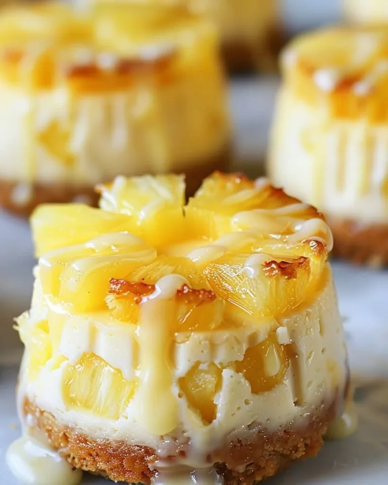 Easy Mini Pineapple Upside-Down Cheesecakes Ready in 30 Minutes