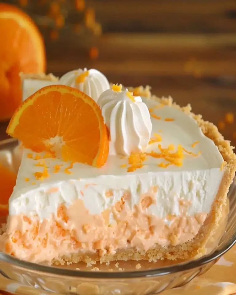 Easy No-Bake Orange Creamsicle Pie Ready in 30 Minutes