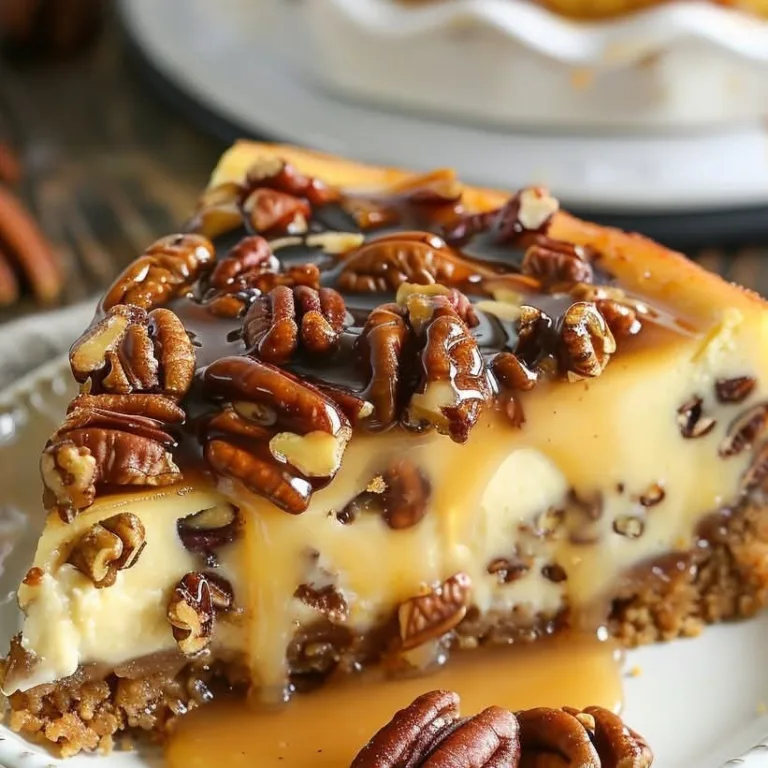 Ultimate Pecan Caramel Cheesecake – No-Bake Delight