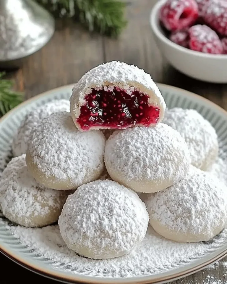 Best Raspberry-Filled Almond Snow Cookies Ready in 30 Minutes