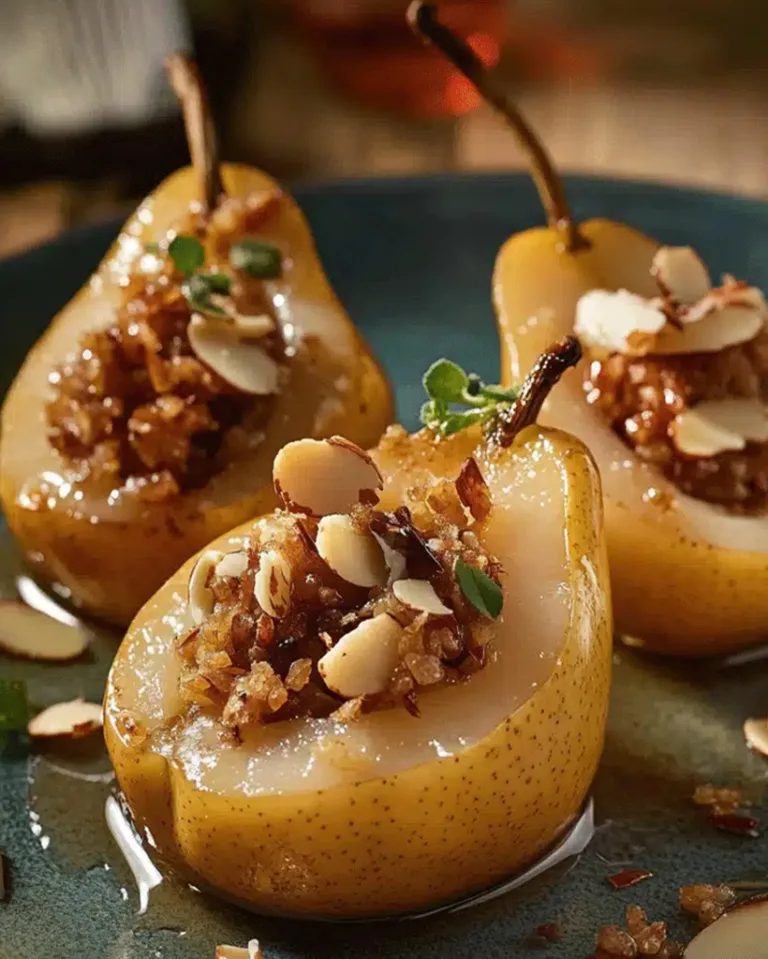 Easy Stuffed Pears with Almond & Ginger Filling Ready in 30 Minutes