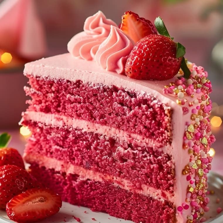 Ultimate Triple Layer Strawberry Cake – Family Favorite Dessert