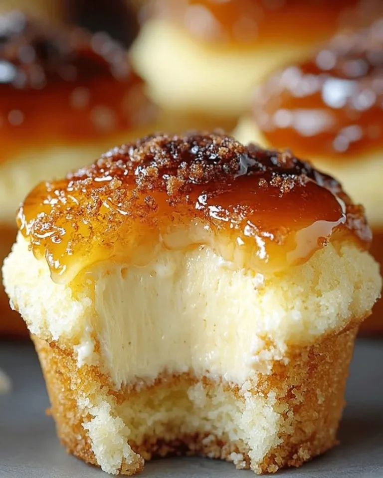 Ultimate Vanilla Bean Crème Brûlée Cheesecake Cupcakes