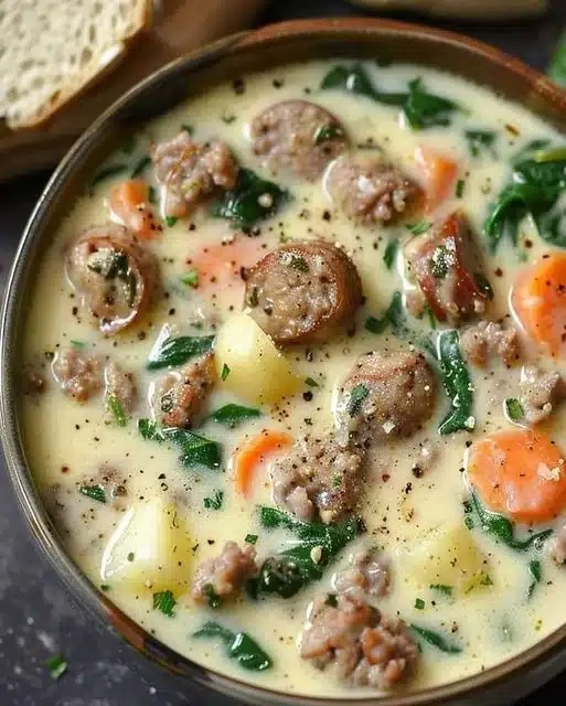 Best Creamy Parmesan Italian Sausage Soup Ready in 30 Minutes