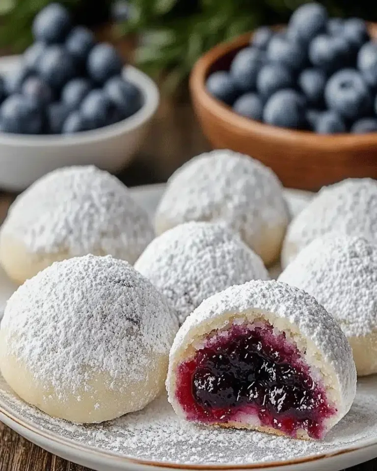 Easy Irresistible Blueberry Almond Snowball Cookies Ready in 30 Minutes