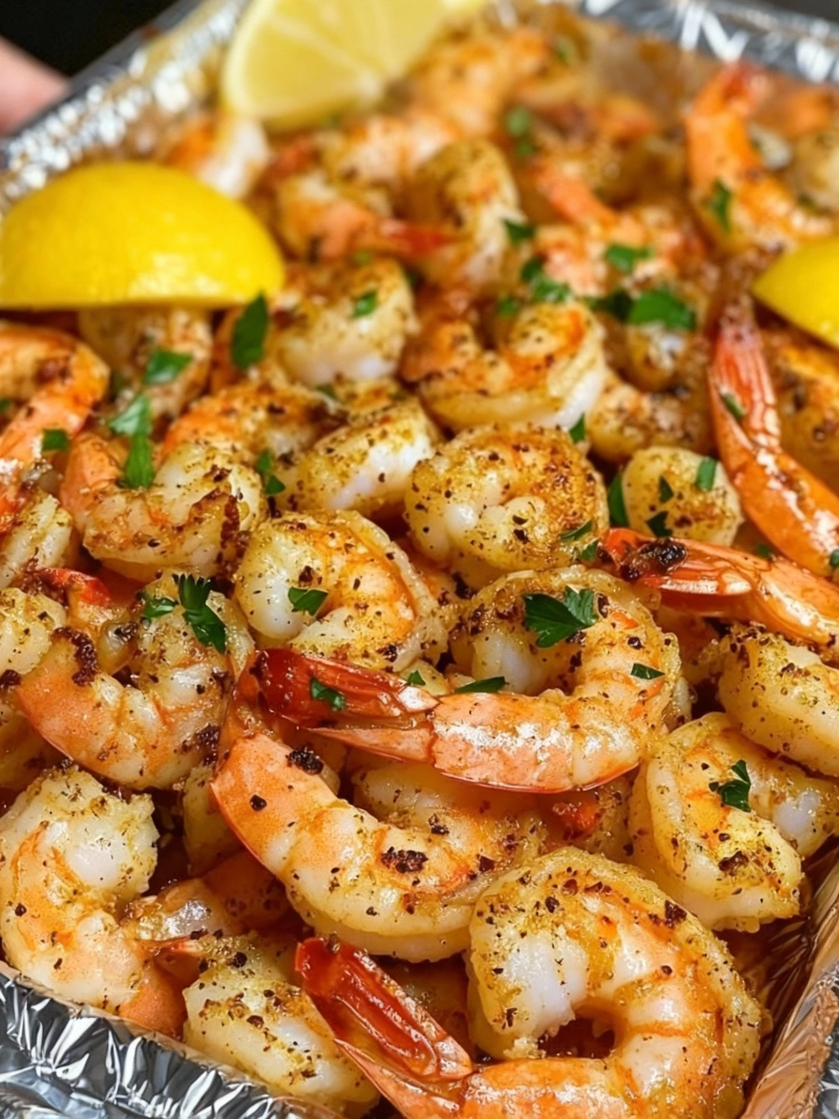 Baked Cajun Shrimp finished