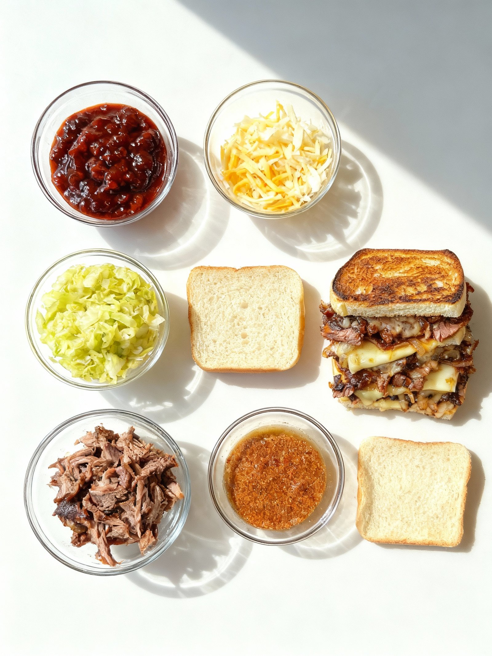 BBQ Brisket Melts ingredients