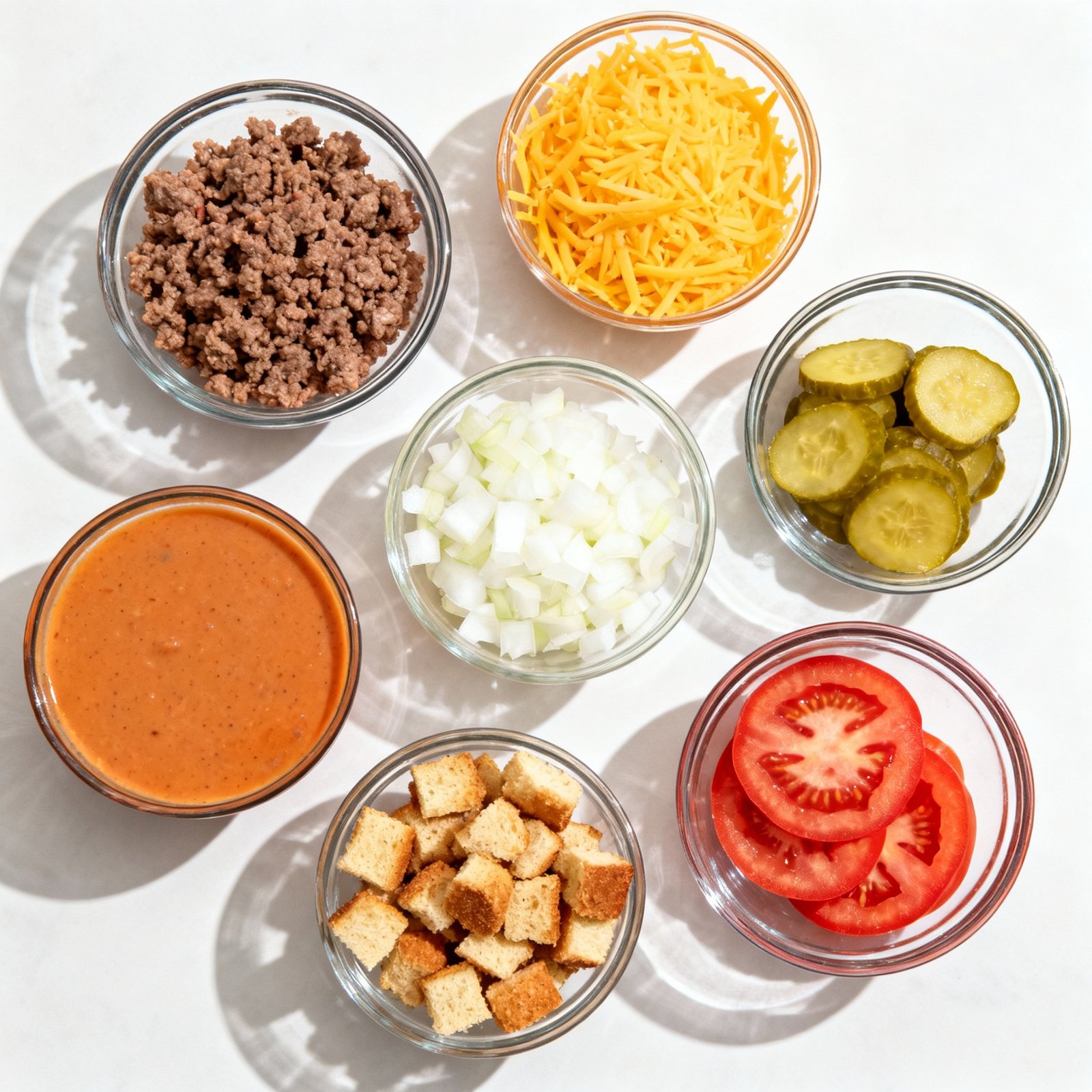 Cheeseburger Soup ingredients