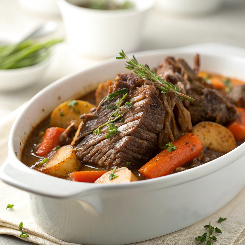 Classic Pot Roast: A Hearty, Comforting Meal for Any Occasion finished dish