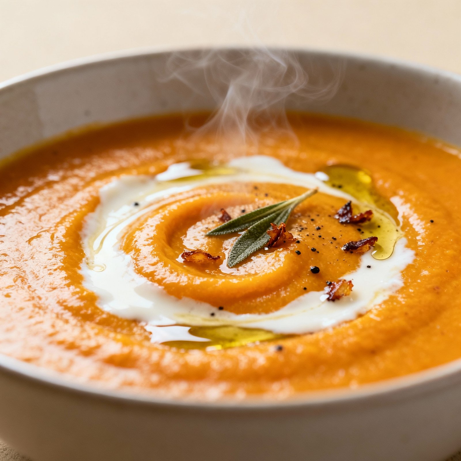 Cozy Butternut Squash Soup: Panera Copycat Fall Favorite finished
