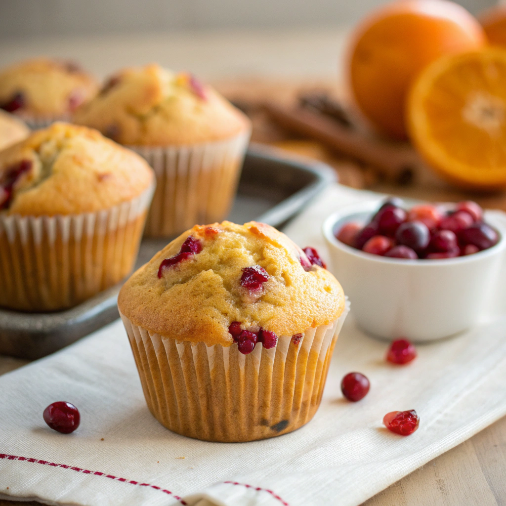 Cranberry Orange Muffins finished