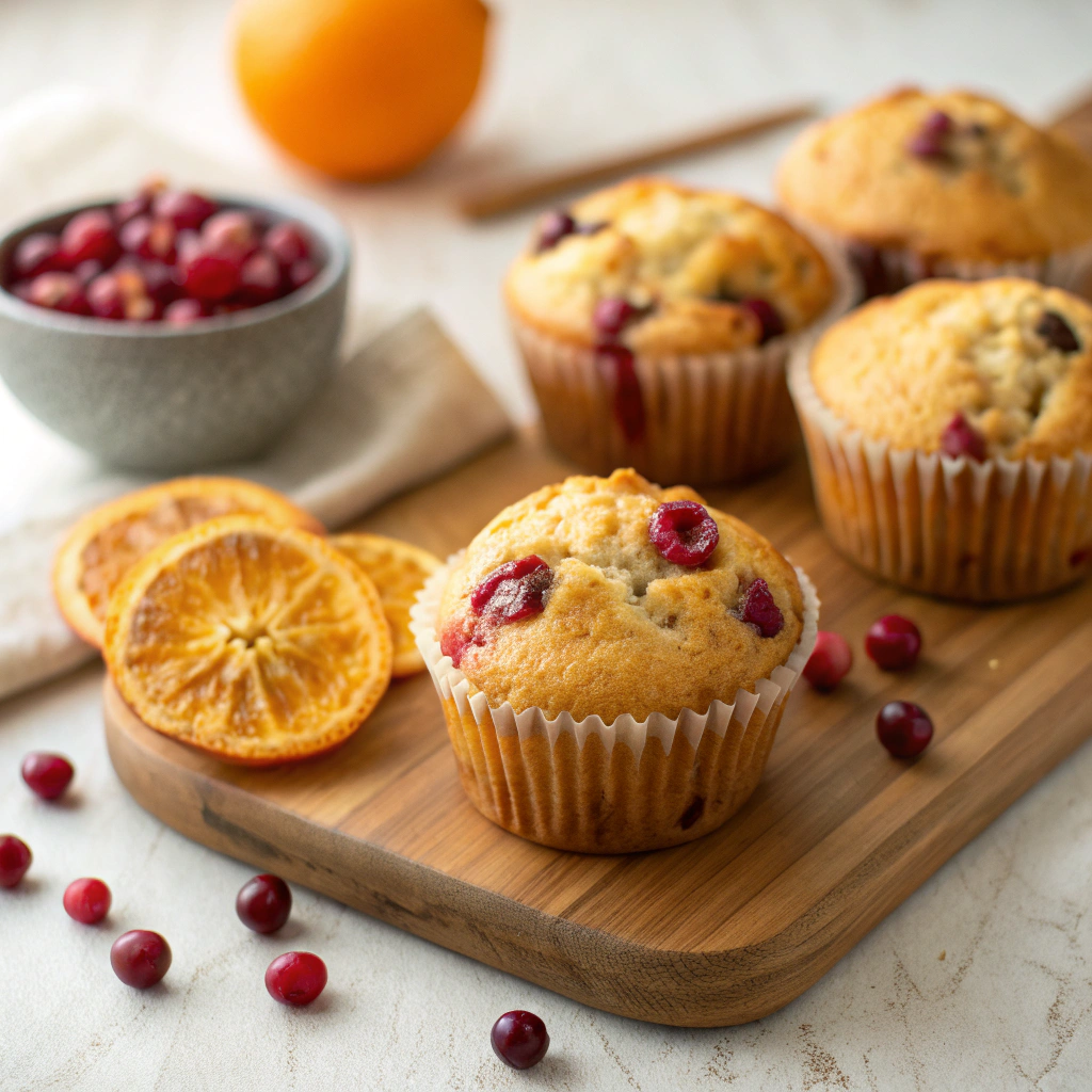 Cranberry Orange Muffins finished