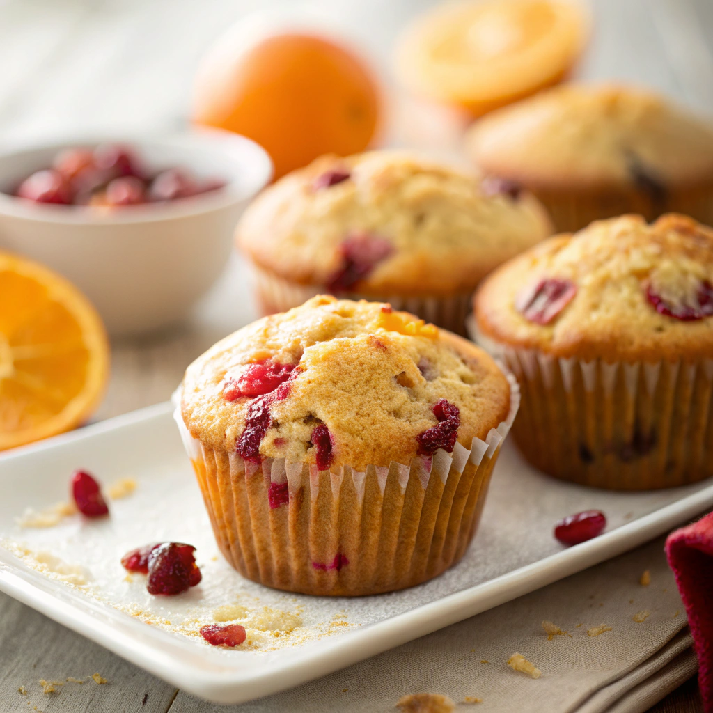 Cranberry Orange Muffins finished