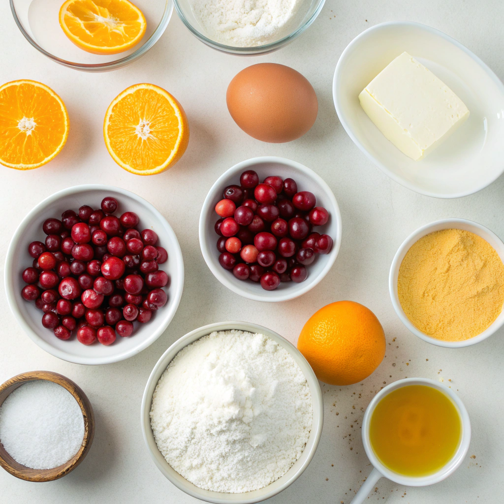 Cranberry Orange Muffins ingredients