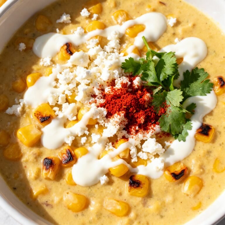 Creamy Mexican Street Corn Soup: A Cozy, Flavorful Delight