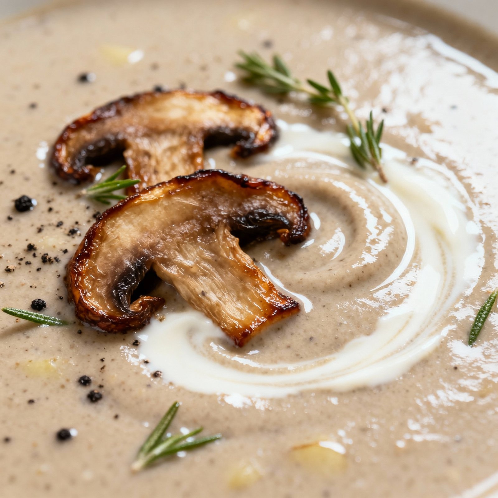 Creamy Mushroom Potato Soup for Cozy Nights finished