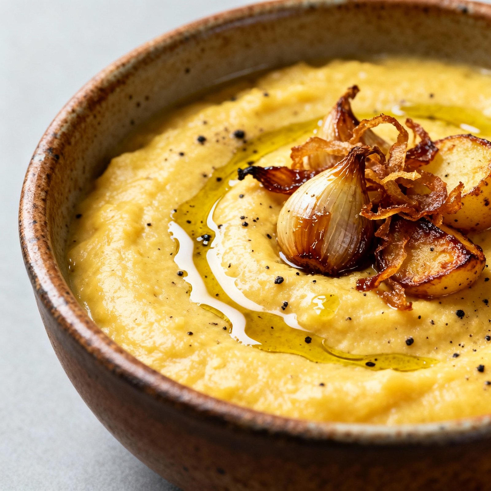 CREAMY ROASTED GARLIC POTATO SOUP (VEGAN) finished