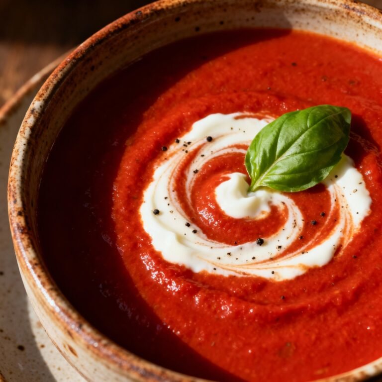Creamy Roasted Garlic Tomato Soup
