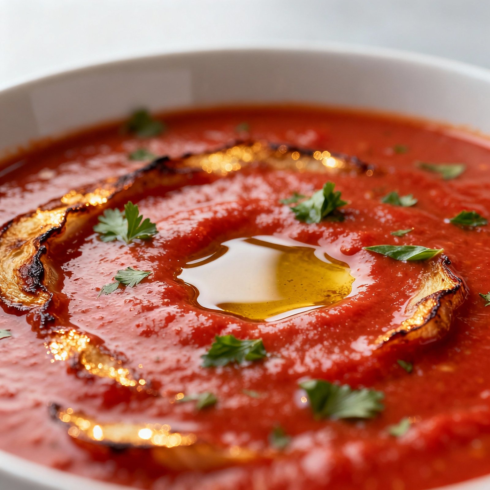 Creamy Roasted Garlic Tomato Soup | Comforting & Delicious Soup Recipe finished