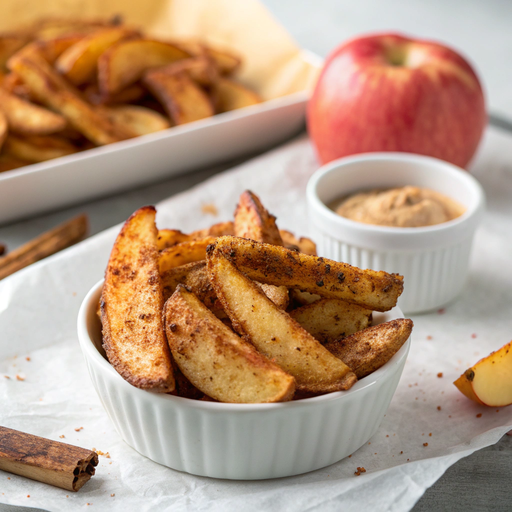 Crispy Air Fryer Apple Fries You’ll Love finished