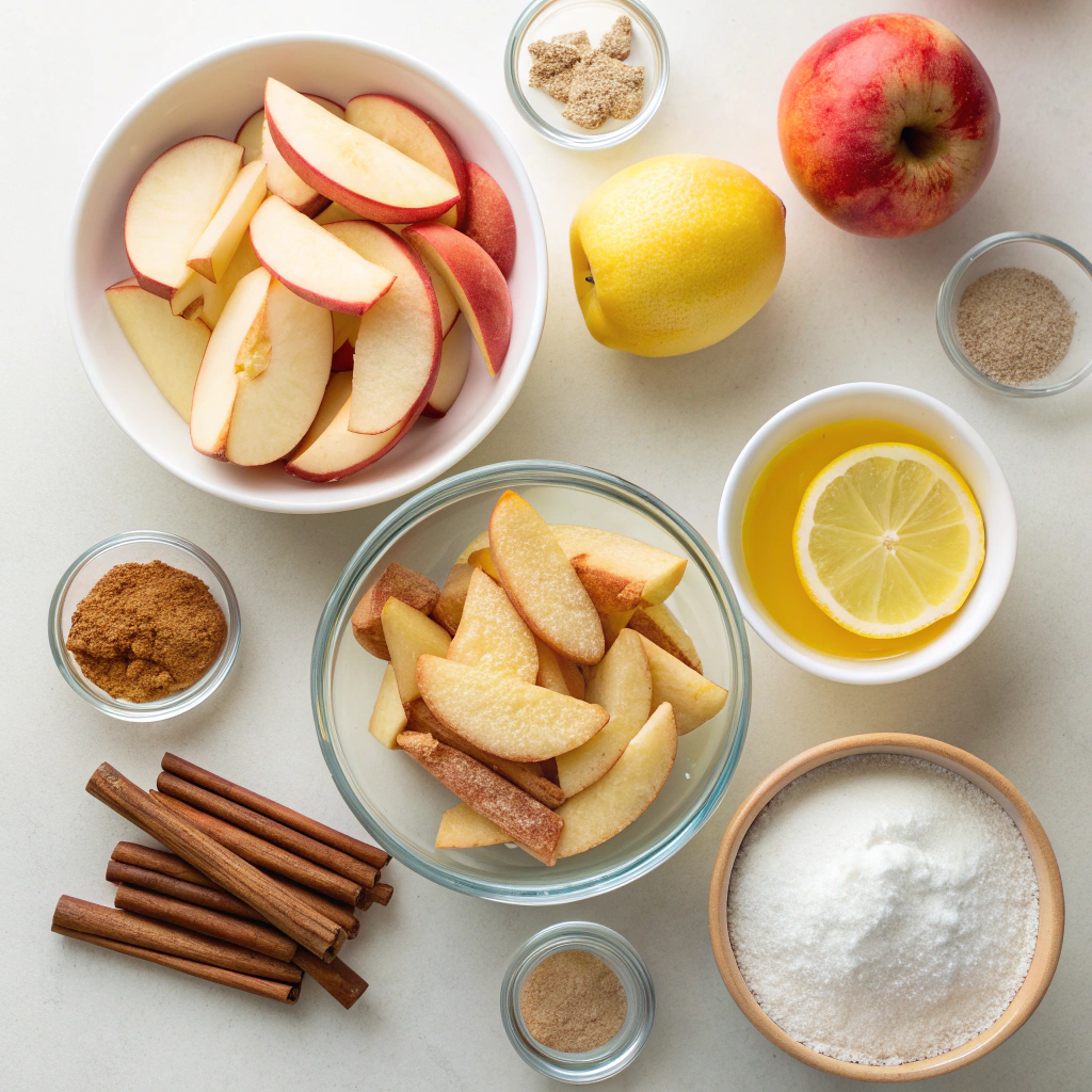 Crispy Air Fryer Apple Fries You’ll Love ingredients