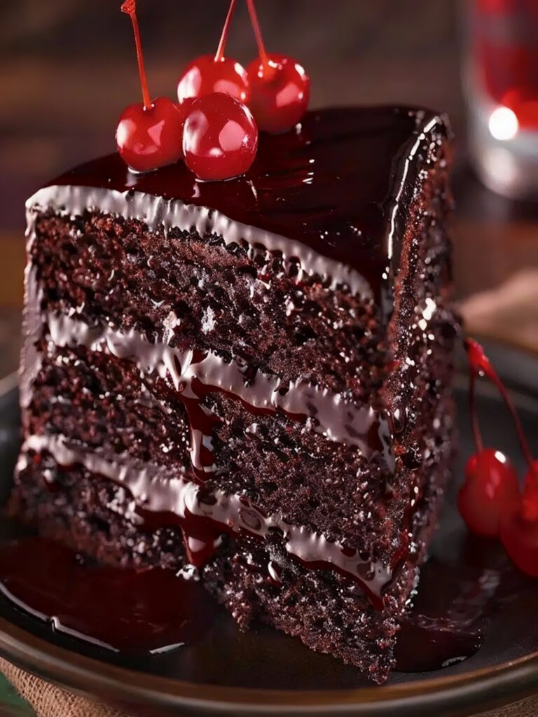 Decadent Chocolate Cherry Cake Recipe Easy
